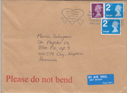 3759FM- QUEEN ELISABETH 2ND, VALENTINE'S DAY SPECIAL POSTMARK, STAMP ON COVER, 2015, UK - Cartas & Documentos