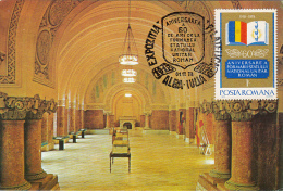 37253- ALBA IULIA- UNION HALL, MAXIMUM CARD, 1978, ROMANIA - Cartes-maximum (CM)