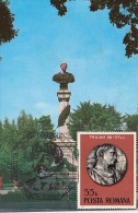 37269- DROBETA TURNU SEVERIN- EMPEROR TRAJAN'S STATUE, MAXIMUM CARD, 1983, ROMANIA - Maximumkaarten