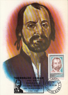 37295- CRISAN, 1784-1785 TRANSSYLVANIAN PEASANT UPRISING LEADER, MAXIMUM CARD, 1984, ROMANIA - Cartes-maximum (CM)