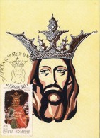 37302- PRINCE MIRCEA THE ELDER OF WALLACHIA, MAXIMUM CARD, 1968, ROMANIA - Maximum Cards & Covers