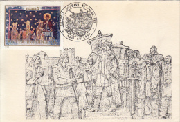 37304- PRINCE STEPHEN THE GREAT OF MOLDAVIA, BAS-RELIEF, MAXIMUM CARD, 1983, ROMANIA - Maximumkarten (MC)