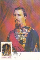 37312- PRINCE ALEXANDER IOAN CUZA OF WALLACHIA AND MOLDAVIA, PORTRAIT, MAXIMUM CARD, 1979, ROMANIA - Cartes-maximum (CM)