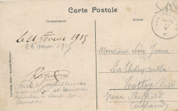 165/24 - ZONE NON OCCUPEE - Carte-Vue En SM De OOSTVLETEREN En 1915 Vers L' Angleterre - Not Occupied Zone