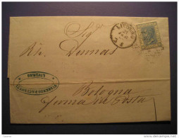 Livorno 1869 To Bologna Cancel Stamp On Folded Letter Cover ITALY Italia - Autres & Non Classés