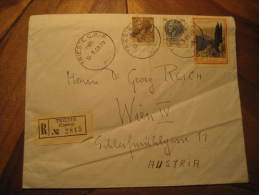 Trieste 1969 To Wien Austria 3 Stamp On Registered Cover Italy Triest - Otros & Sin Clasificación