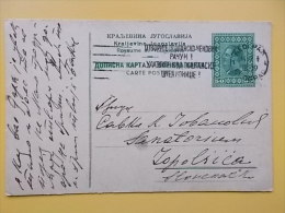 D 754 - DOPISNICA, CARTE POSTALE, TOPOLSICA, KRALJEVINA JUGOSLAVIJA - Lettres & Documents