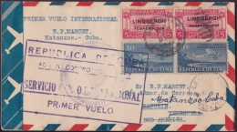 1931-PV-49 CUBA FIRT FLIGHT 1931, 2 MARZO. Ed.E46. HABANA- MATURIN, VENEZUELA. 15 SOBRES. - Poste Aérienne