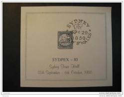 Sydney 1980 Facsimile Proof Druck Epreuve Prueba Poster Stamp Label Vignette Australia - Prove & Ristampe