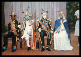 SÃO TOMÉ E PRÍNCIPE - COSTUMES - Figurantes Do "Tchiloli" -Tradicional Representação Popular ( Ed. A.G.U.) Carte Postale - São Tomé Und Príncipe
