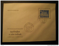1959 Saarland SAAR Sarre Saarbrucken Allemagne Germany Deutschland France - Storia Postale