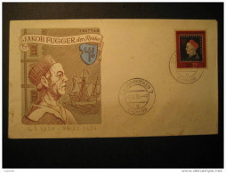1959 Jakob Fugger Caravel Colon Columbus Colombe Saarland SAAR Sarre Saarbrucken Allemagne Germany Deutschland France - Lettres & Documents