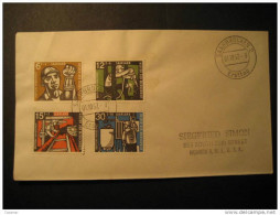 1957 Saarland SAAR Sarre Saarbrucken Allemagne Germany Deutschland France - Storia Postale