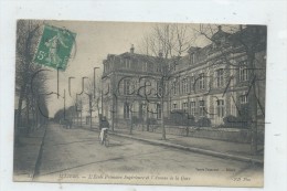 Illiers-Combray (28) : L'école Primaire Supérieure D'Illiers Avenue De La Gare En 1910 (animé) PF. - Illiers-Combray