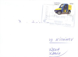 2013. Spain, The Letter By Ordinary Post To Moldova - Brieven En Documenten