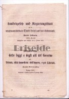 TRIESTE 1853 BOLLETTINO BILINGUE DELLE LEGGI E DEGLI ATTI DEL GOVERNO - Décrets & Lois