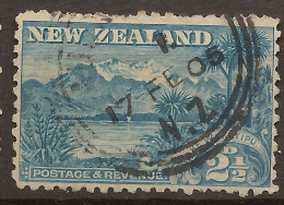 NZ 1898 2 1/2d WAKATIPU P11 SG 260 U #RU222 - Usati