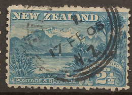 NZ 1898 2 1/2d WAKATIPU P11 SG 260 U #RU222 - Used Stamps