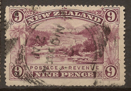 NZ 1898 9d Pink Terrace P16 SG 256 U #RU213 - Gebraucht