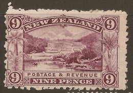 NZ 1898 9d Terraces Inverted Wmk SG 314w HM #VY5 - Nuovi