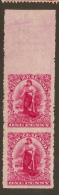 NZ 1901 1d Universal Imperf Pair SG 356a HM #WD1 - Variedades Y Curiosidades