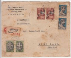 Registered Letter Jamboree / Scouts 1937 To Aden Camp, As Scan - Cartas & Documentos