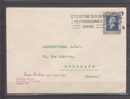 Lettre PUB De AMSTERDAM  Annee 1946       Pour BORDEAUX      Timbre   SEUL Sur LETTRE - Cartas & Documentos