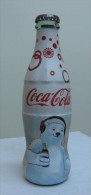 AC - COCA COLA - POLAR BEAR ILLUSTRATED SHRINK WRAPPED EMPTY GLASS BOTTLE - Flaschen