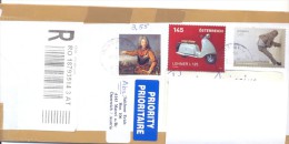 2013. Austria, The Letter By Registered Prioritairy Post To Moldova - Storia Postale
