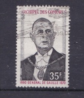 1971 COMORES   YT 78    CHARLES DE GAULLE ---TB - Gebraucht