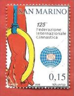 SAN MARINO USATO 2006 - 125º Anniversario Fondazione Federazione Internazionale Ginnastica Artistica - € 0,15 - S. 2114 - Usados