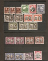 GRENADA 1937 - 1950 SET INC. CAT LISTED PAPER, PERF And COLOUR VARIETIES SG 152/163e LIGHTLY MOUNTED MINT Cat £223+ - Grenade (...-1974)