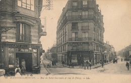 Delcampe - ( CPA 78 )  MAISONS-LAFFITTE  /  Rue De Saint-Germain Et Rue De Poissy  - - Maisons-Laffitte
