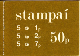 Ireland Booklet SG #SB24 50p Panes Of 5 Each Plus Label 1p, 2p, 7p - Booklets