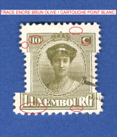 1924 / 26 N° 151 GRAND DUCHESSE CHARLOTTE OBLITÉRÉ  DOS CHARNIÈRE - Abarten & Kuriositäten