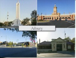 Australia -NSW - Albury - War Memorial - Train Station - Library - Fire Station - Albury