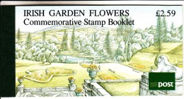 Ireland Booklet SG #SB36 Irish Garden Flowers: Narcissus, Roses, Heather - Cuadernillos