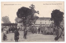 MONCOUTANT  -   La Place Du Champ De Foire. Superbe Carte Pas Courante. - Moncoutant