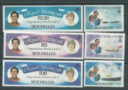 Seychelles N° 475  / 80 XX Mariage Royal Du Prince Charles Et De Lady Diana Spencer,  Les 6 Valeurs  Sans Charnière,TB - Seychellen (1976-...)