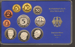 BRD Kursmünzensatz KMS Polierte Platte, Umlaufmünzenserie DM 1984  Prägestätte G - Mint Sets & Proof Sets
