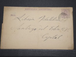 ARGENTINE - Env Entier Envoi Intérieur - Nov 1891 - P16698 - Entiers Postaux