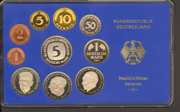 BRD Kursmünzensatz KMS Polierte Platte, Umlaufmünzenserie DM 1981  Prägestätte G - Ongebruikte Sets & Proefsets