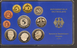 BRD Kursmünzensatz KMS Polierte Platte, Umlaufmünzenserie DM 1981  Prägestätte D - Ongebruikte Sets & Proefsets