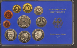 BRD Kursmünzensatz KMS Polierte Platte, Umlaufmünzenserie DM 1981  Prägestätte J - Ongebruikte Sets & Proefsets