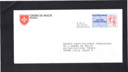 France . Postréponse . ORDRE DE MALTE . 15P164  . - PAP : Antwoord /Ciappa-Kavena