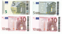 MINI RACCOLTA BANCONOTE DA 5 E 10 Euro T IRLANDA  TRICHET E DRAGHI UNC RARE - CATALOGO 77 Euro - Other & Unclassified