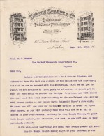 Lettre 4/12/1900 SUTTON SHARPE Designers Printers Publishers London - Cognac - Reino Unido