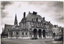 Cpsm  ATTIGNY L HOTEL DE VILLE ET L EGLISE - Attigny