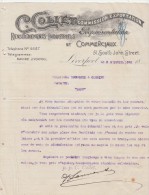 Lettre 1898 C COLLET Commission Exportation Représentation LIVERPOOL - Mazamet Tarn France - Regno Unito