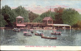 PC - New York - Boat House Central Park - 1907 - Central Park